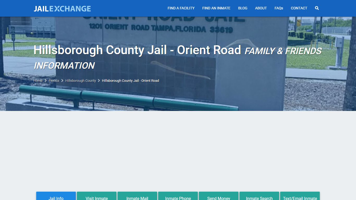 Hillsborough County Jail - Orient Road FL - JAIL EXCHANGE
