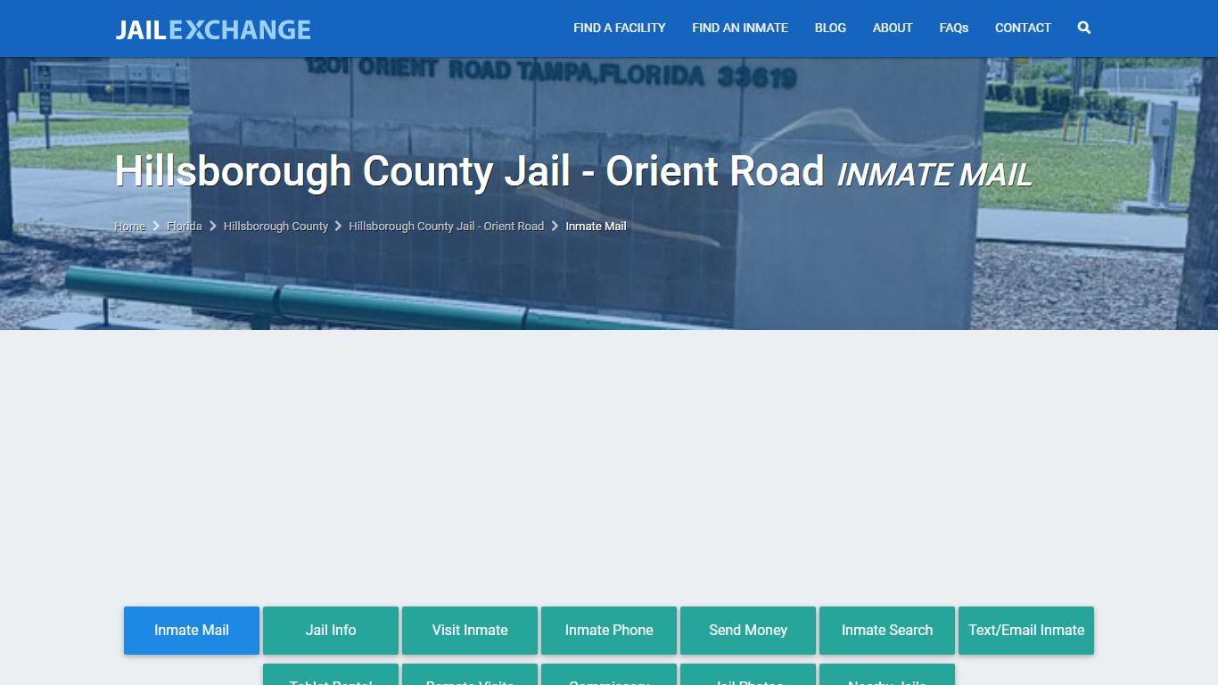 Hillsborough County Jail - Orient Road Inmate Mail